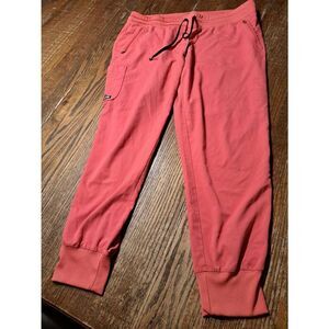 Grey's Anatomy Scrubs Scrub Pants Est 2XL Coral SPX Drawstring Pockets